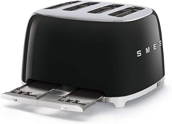 SMEG TSF03BLEU Brødrister til 4 skiver, sort