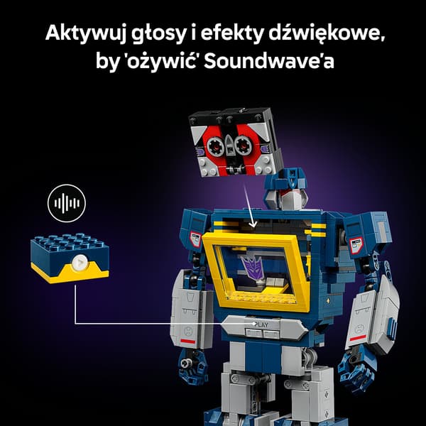 LEGO 10358 ICONS Transformers: Soundwave