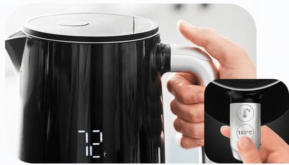 Tefal Digital KO851 -vedenkeitin, musta