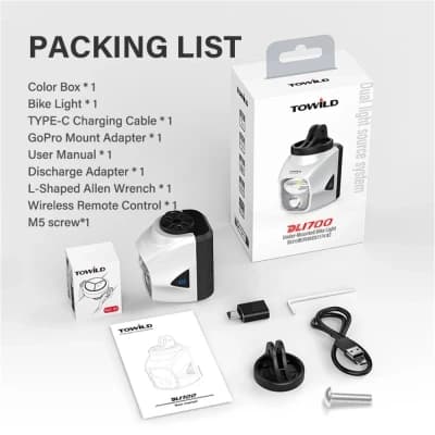 TOWILD DL1700 Forlygte