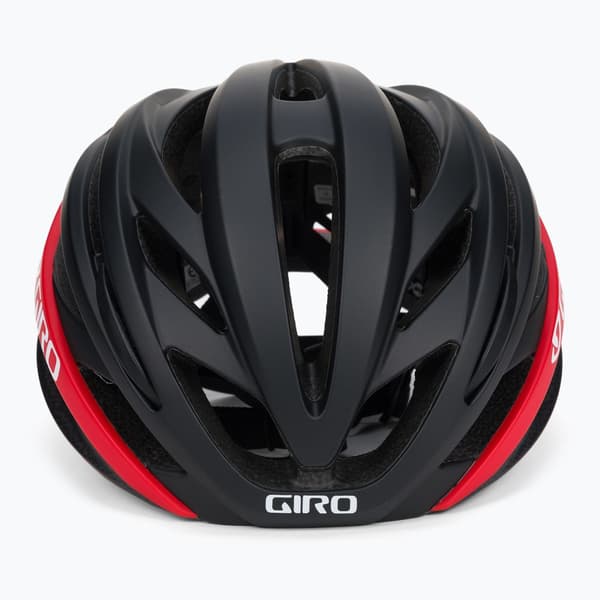 Giro Syntax -pyöräilykypärä, mattamusta/kirkkaanpunainen