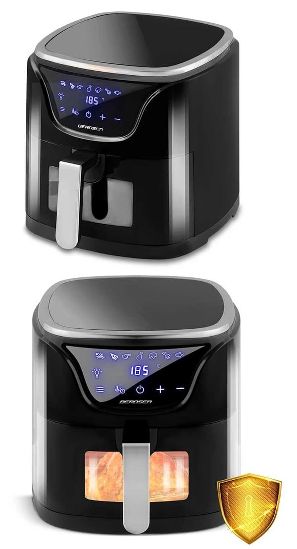 BERDSEN BD-652 5L Airfryer Sort-sølv