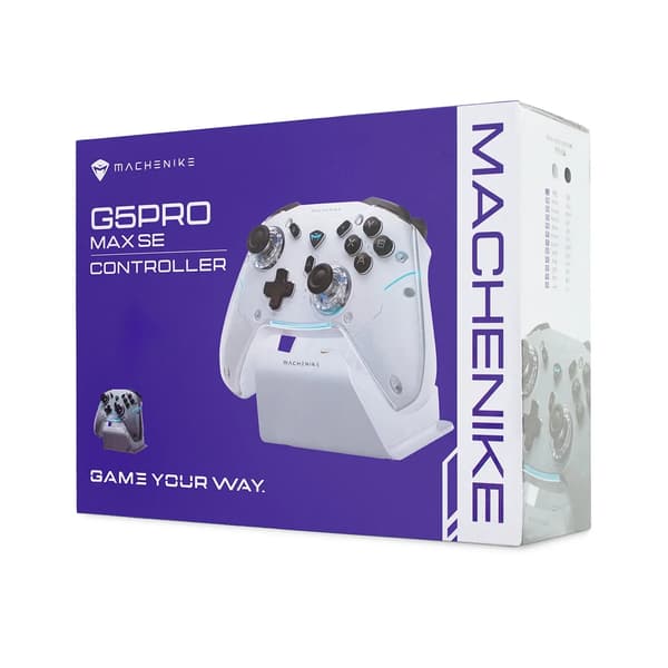 Machenike G5 Pro Max SE-controller med ladestation Trådløs Hvid