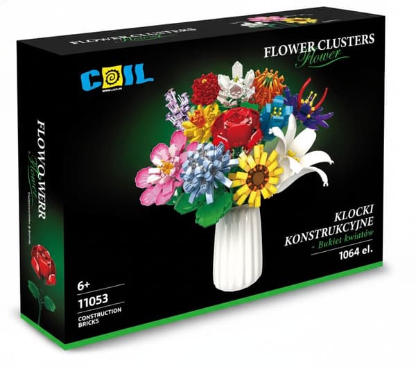 COIL byggeklodser blomsterbuket sæt 1009 dele