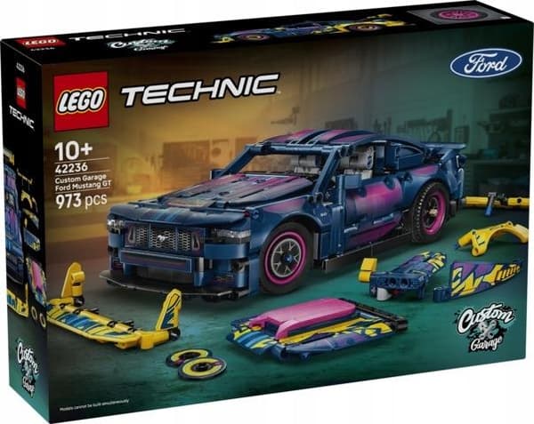 LEGO TECHNIC 42236 Ford Mustang GT bil, byggesæt 10+