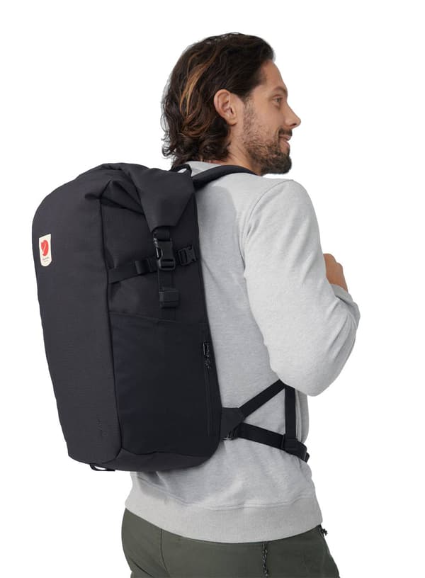 Fjallraven Ulvo Rolltop 30 -reppu - musta