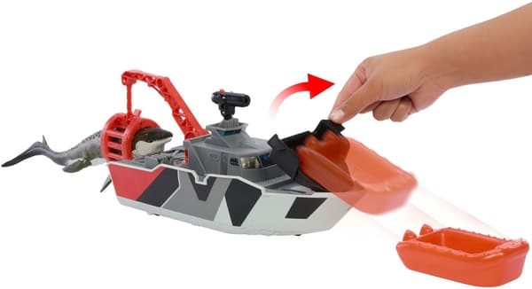MATCHBOX Jurassic World Mosasaurus Båt JGG61