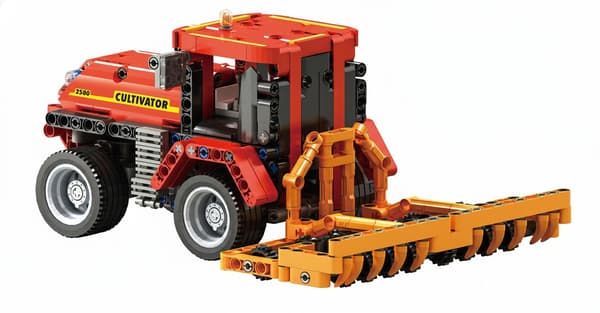 COIL byggeklodser sæt 485 dele Traktor med kultivator
