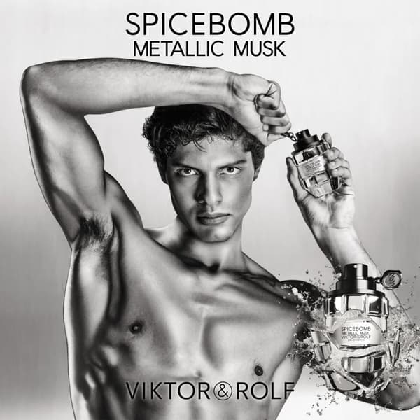 Eau de parfum til mænd Viktor & Rolf Spicebomb Metallic Musk