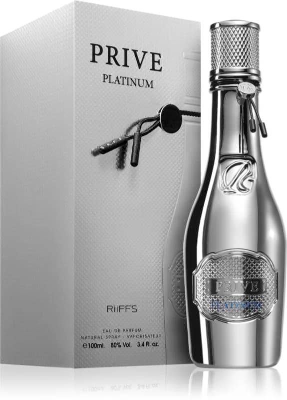 Unisex Eau de Parfum Riiffs Prive Platinium Silver 100 ml