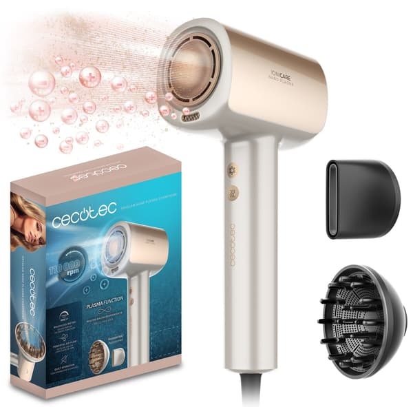 CECOTEC Nano Plasma Champagne hårtørrer 1600W