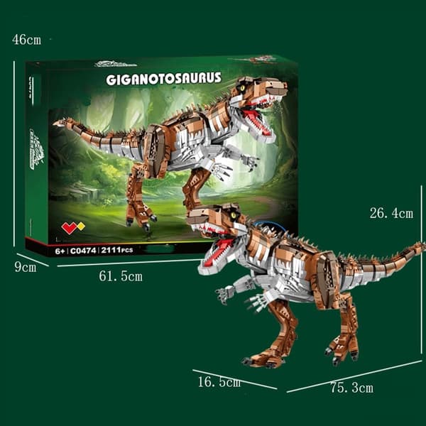 Byggesæt COIL mega figur 2111 dele dinosaur REX gigant