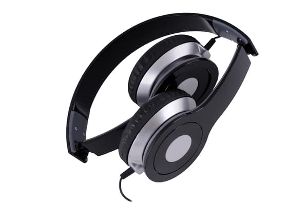 Rebeltec City Black kablede hovedtelefoner, over-ear, sort