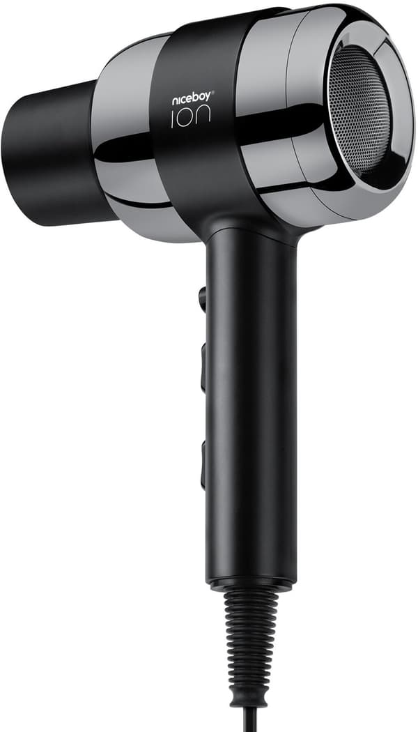 Hårtørrer NICEBOY Ion AirSonic Pro Sort 2200W