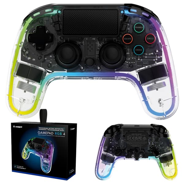 Snakebyte SB922565 GAMEPAD RGB 4 för PS4 Trådlös Transparent