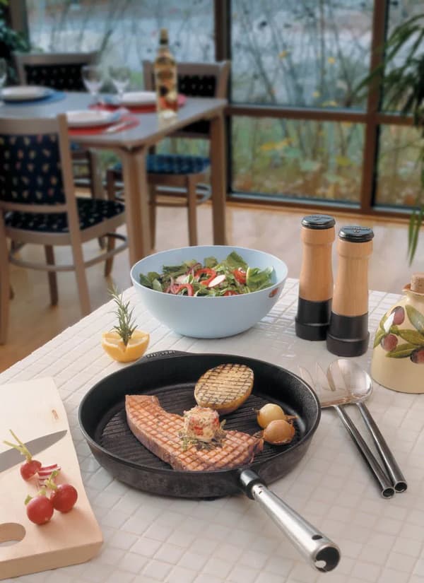 SKEPPSHULT Chefs Selection Grill 24 cm sort - støbejerns grillpande