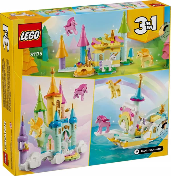 Lego slott Creator 3-i-1 - slottsklossar med enhörning perfekt som present