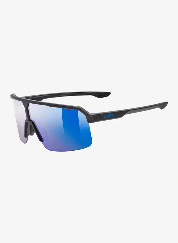 Uvex Ramp solglasögon - black matt/ mir.blue