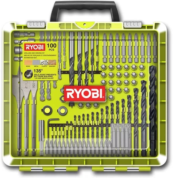 Ryobi tilbehørssæt RAKDD100 (100 dele)