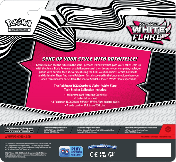 Pokémon TCG: White Flare - Tech Sticker - Gothitelle