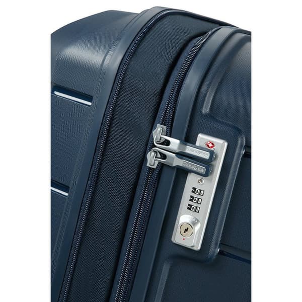 Stor kuffert Samsonite Flux - marineblå