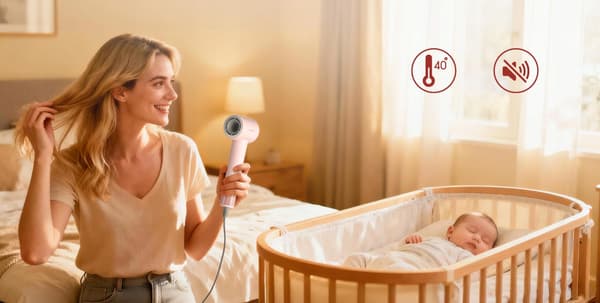 Hårtork COSHARE HD22E SuperFlowSE Rosa 1500W
