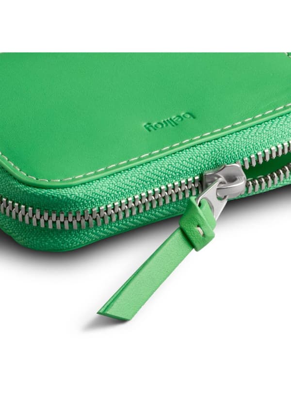 Bellroy Folio Piccolo nahkainen taskulompakko - neonvihreä