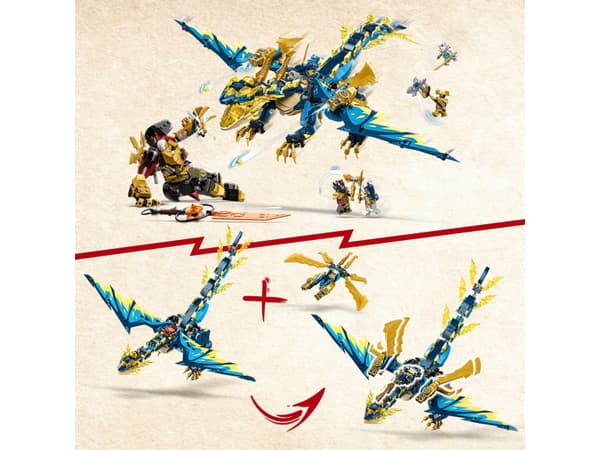 LEGO Ninjago 71796 Elementdrage mod kejserindens robot