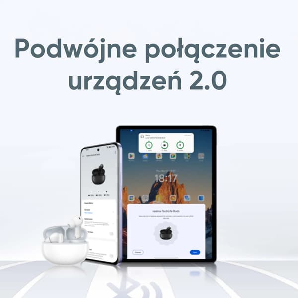 realme TechLife Buds trådløse in-ear hovedtelefoner Bluetooth 5.4 Sort
