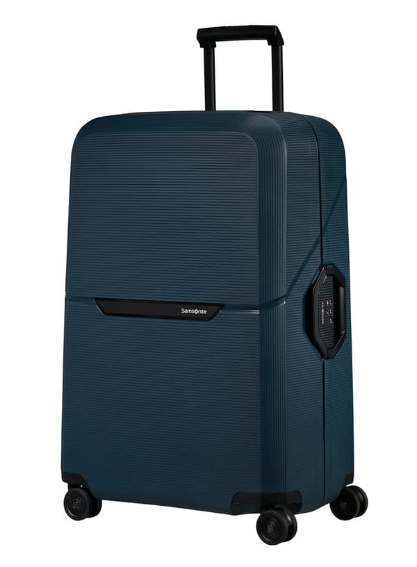 Stor Samsonite Magnum Eco kuffert - midnatsblå