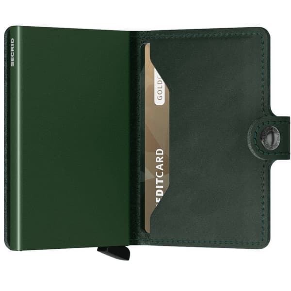 RFID-plånbok Secrid Miniwallet Original - grön