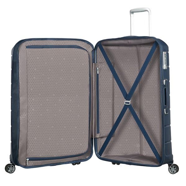 Stor kuffert Samsonite Flux - marineblå