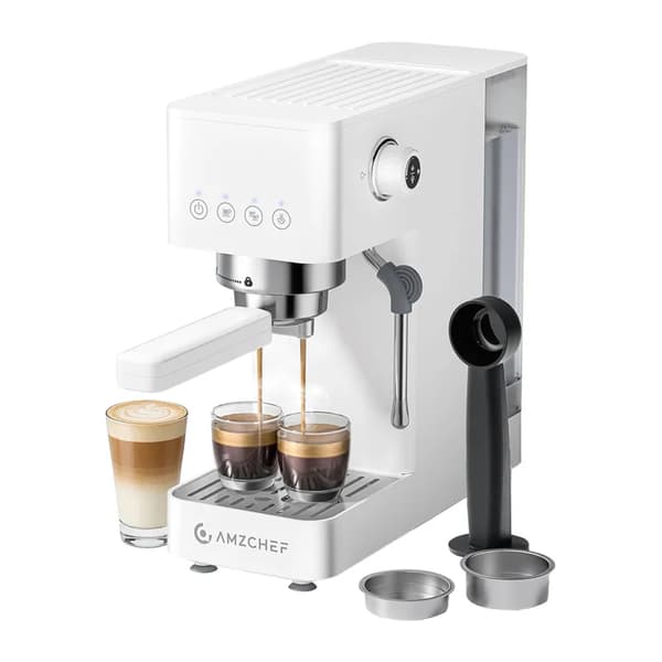 Amzchef CE-EM3131-WT kaffebryggare, 12 cm bredd