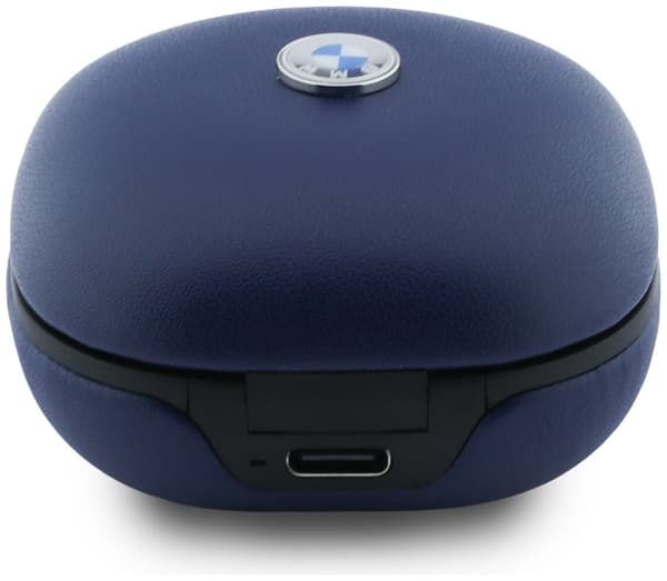 BMW In-Ear-hörlurar Läder Metall Logotyp ANC Marinblå