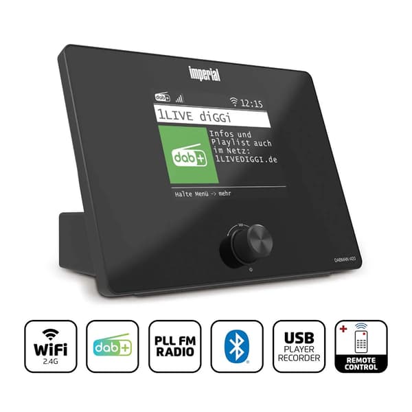 Imperial DABMANi420BK Radio FM DAB+ Internet Wi-Fi Bluetooth Sort