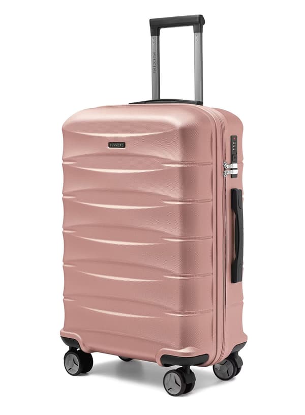 Puccini Cairo mellemstor kuffert - rosa guld