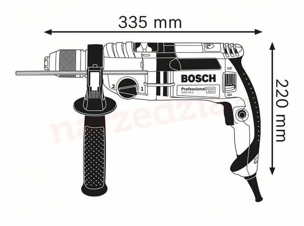 Bosch slagborrmaskin GSB 24-2 1100 W