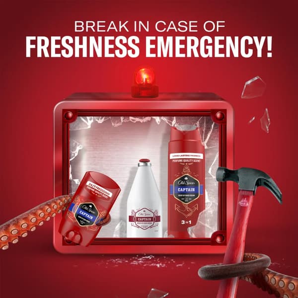 Gavesæt til mænd Old Spice Captain Tin Box