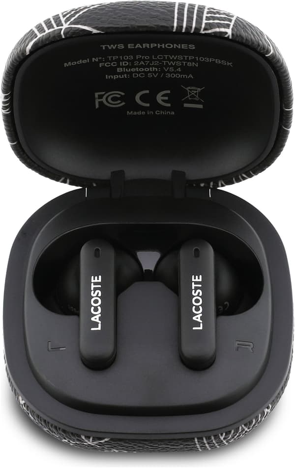 LACOSTE Monogram The Blend ANC In-ear hörlurar Svart