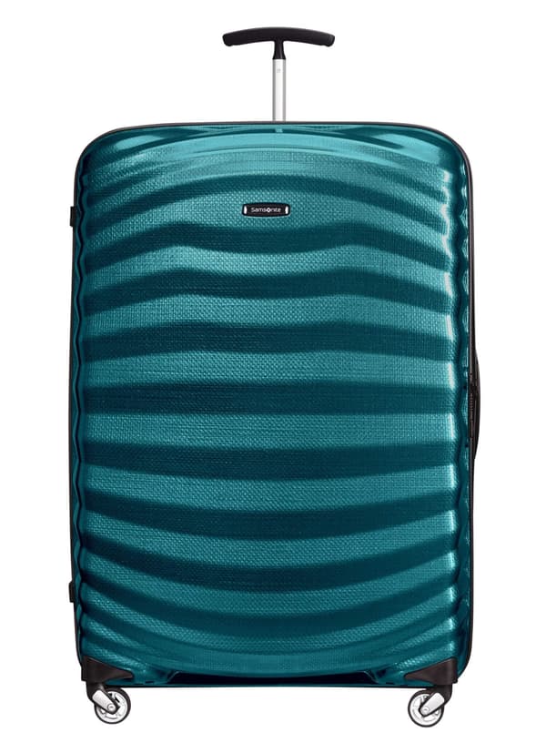Stor XL Samsonite Lite-Shock kuffert 124 l - petrolblå
