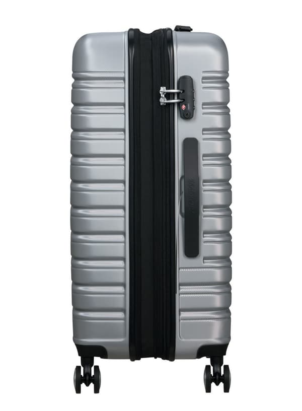 Medium resväska American Tourister Flashline - sky silver