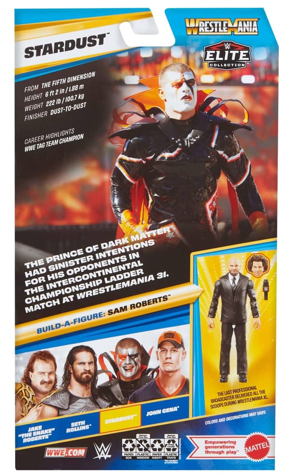 MATTEL WWE Elite Collection Stardust JHX76 figur