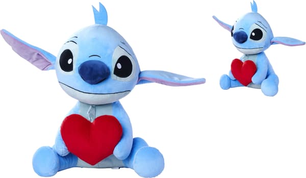 Disney Stitch med hjerte 50cm