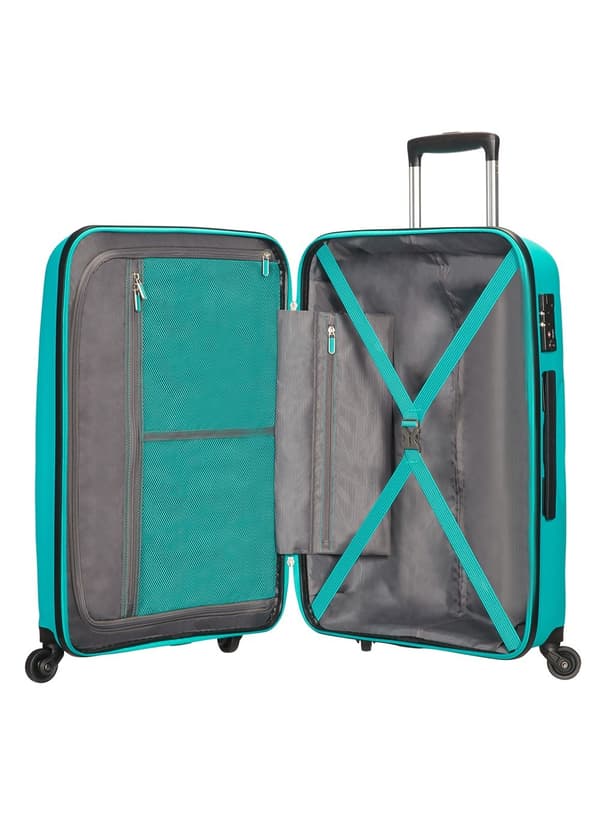 Medium resväska American Tourister Bon Air - deep turquoise
