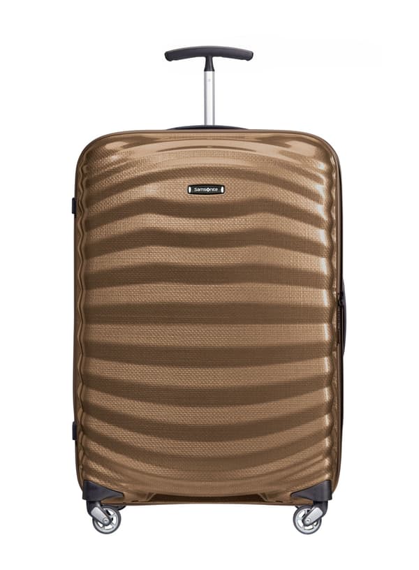 Samsonite Lite-Shock spinner mellemstor kuffert - sand