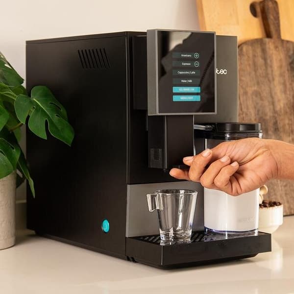CECOTEC Compactccino Black Silver kaffemaskine