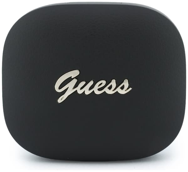 GUESS Script Metal Logo In-Ear Hovedtelefoner Sort med oversætter