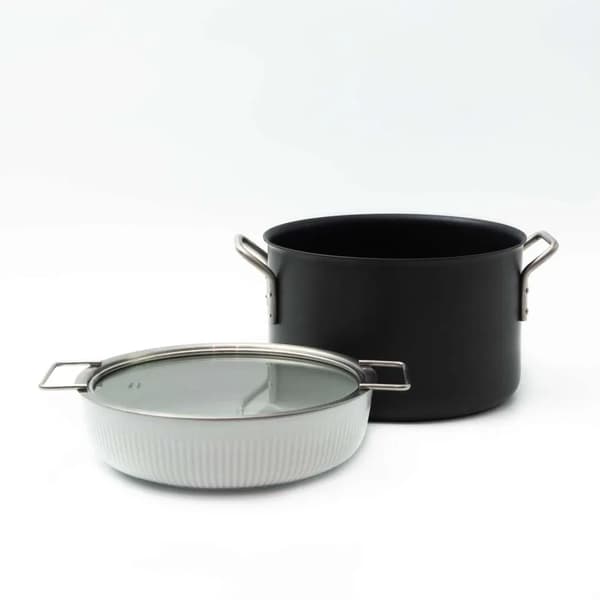 EVA TRIO 24 cm - glaslåg i rustfrit stål