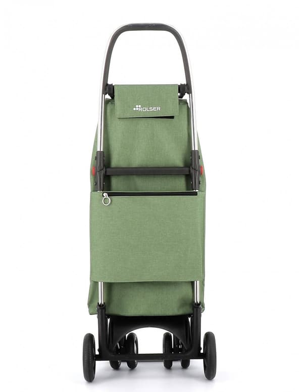 Indkøbstaske sammenklappelig Rolser I-MAX TWEED - grøn