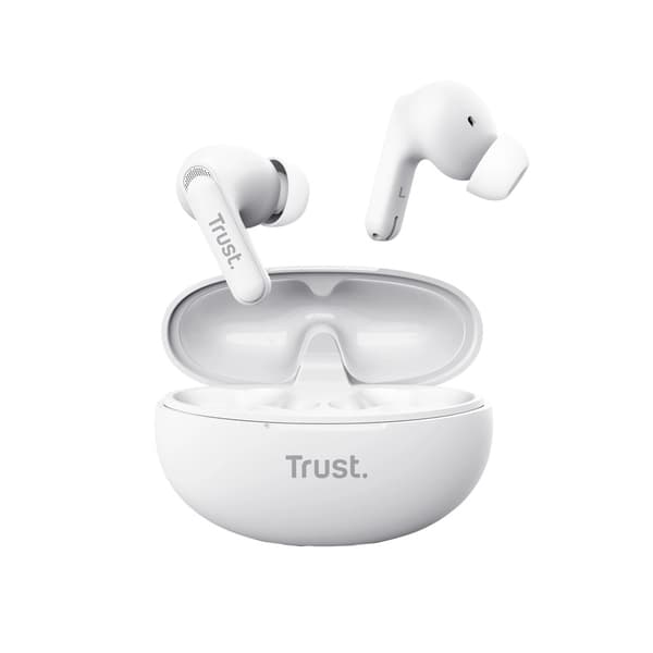 Trådlösa hörlurar Trust Yavi ENC In-ear Bluetooth Vit